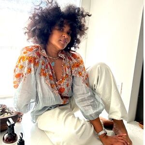 Zimmerman Andie Blouse Dusty Blue Size 1